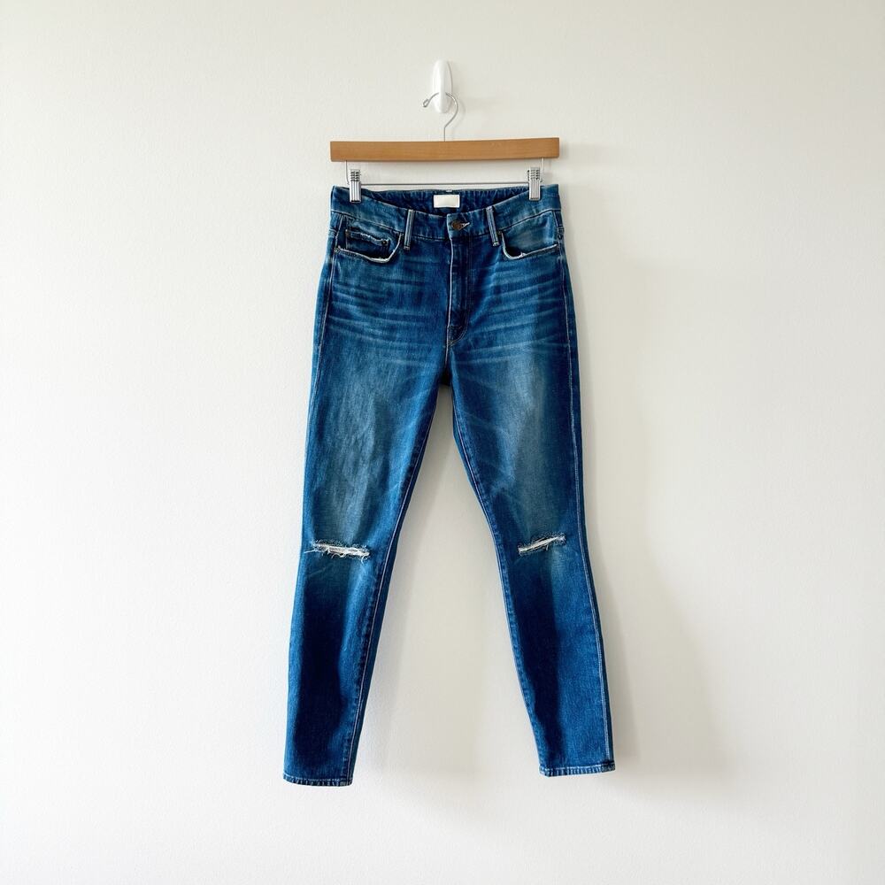 Mother Denim High Waisted Looker Ankle Jean in Gold Rush Baby - size 27